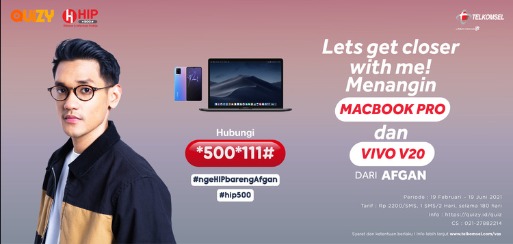 Let's Get Closer with Me!! Menangkan MacBook Pro & VIVO V20 dari Afgan!