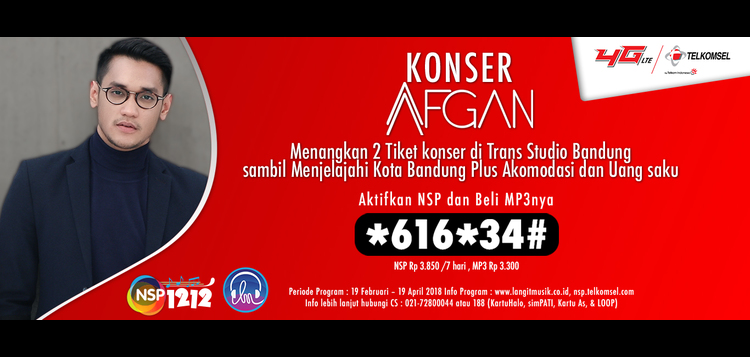 Menangin Tiket Konser Afgan & Jelajahi Bandung!