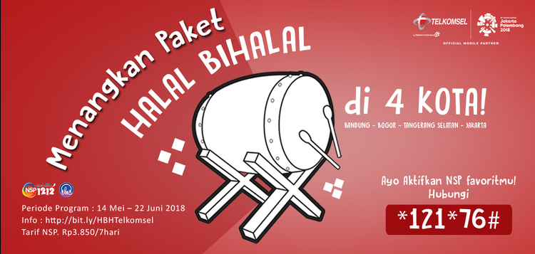 Yeay! Telkomsel Bakalan Bayarin Halal Bihalal Kamu dan Teman Teman