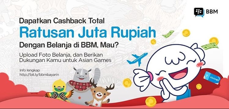 BBM Bayarin Belanja dan Liburan Kamu Hingga Rp500 Ribu!