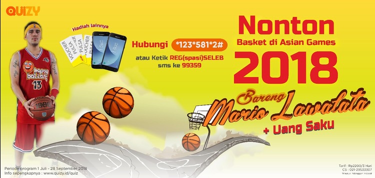 Nonton Basket Asian Games 2018 Bareng Mario Lawalata