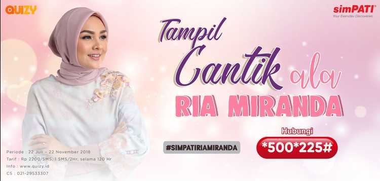 Tampil Cantik ala Ria Miranda