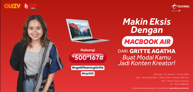 MACBOOK AIR, SAMSUNG GALAXY A71, & GALAXY BUDS LIVE DARI GRITTE AGATHA