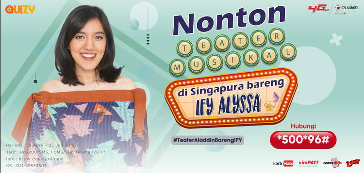 Nonton Teater Musikal Aladdin di Singapura Bareng Ify Alyssa