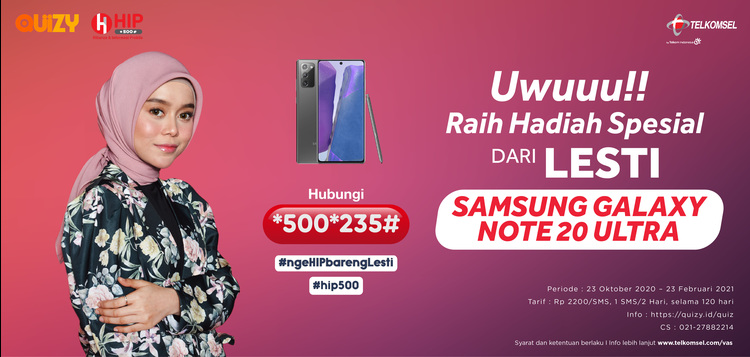 Uwuuu!! Raih Hadiah Spesial Samsung Galaxy Note 20 Ultra dari Lesti !!