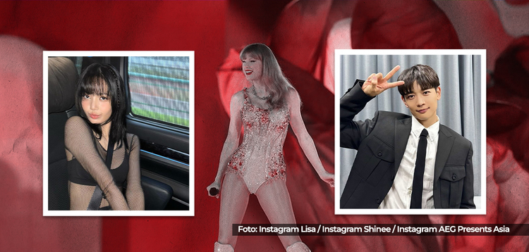 Lisa BLACKPINK & Minho SHINee Nyalurin Sisi “Swifties” Mereka di Konser Taylor Swift di Singapura